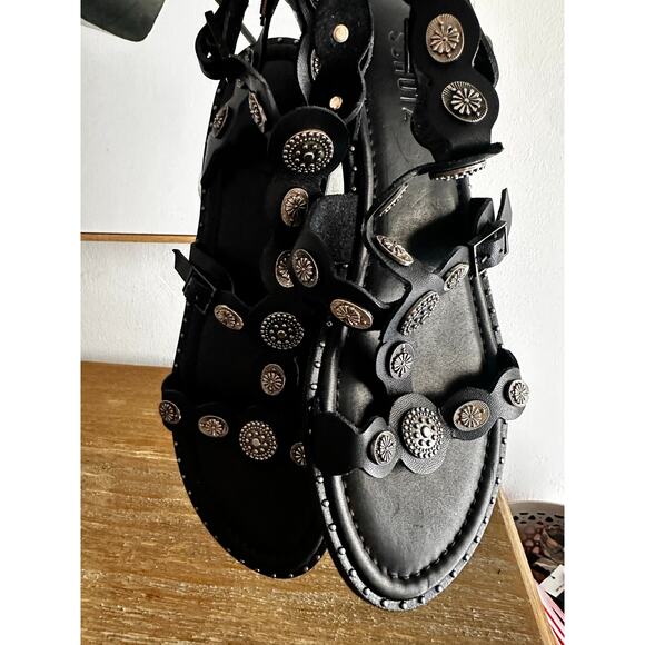 Schutz ALETTA LEATHER SANDAL size 11B New comfy flats for any occasion - Picture 15 of 16